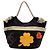 Chanel Tote Cabas Brown 2004 Cruise Camellia CC Clover Rope Marrone Marrone scuro