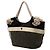 Chanel Tote Cabas Brown 2004 Cruise Camellia CC Clover Rope Marrone Marrone scuro - vista 2