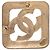 Broche Rombo Chanel Gold CC chapado en oro Dorado - vista 2