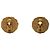 Orecchini a clip Chanel Gold CC placcati in oro ed smalto - vista 2