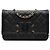 Wallet On Chain Portafoglio con catena Chanel Black Caviar CC Filigree Nero