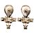 Orecchini Chanel Gold CC placcati oro strass perla finta goccia nastro push back D'oro - vista 2