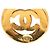 Collana con pendente rotondo Chanel Gold CC placcato oro D'oro - vista 4
