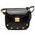 Salvatore Ferragamo Bolsa transversal Ferragamo em couro preto com tachas