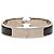 Bracciale Hermès Black Narrow Enamel Clic H PM - vista 3