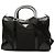 Prada Black Tessuto Top Handle Bag