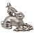 Portachiavi e charm per borsa Chanel Silver CC in ottone con coniglio Argento