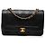 Chanel Black Medium Lambskin Diana Full Flap Nero