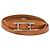 Bracciale Triple Tour Hermès Hapi 3 MM in pelle Swift marrone