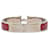 Bracciale Hermès Red Narrow Enamel Clic H PM Rosso  - vista 3