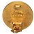 Orecchini Chanel Gold CC placcati oro ed smalto rotondo con clip D'oro - vista 3