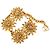 Bracciale a maglie Chanel Gold CC con medaglione a testa di leone placcato oro D'oro - vista 2