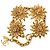 Bracciale a maglie Chanel Gold CC con medaglione a testa di leone placcato oro D'oro - vista 3