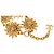 Bracciale a maglie Chanel Gold CC con medaglione a testa di leone placcato oro D'oro - vista 4