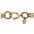 Collana a doppio filo di perle finte dorate con CC Chanel D'oro - vista 4