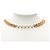 Collana a doppio filo di perle finte dorate con CC Chanel D'oro - vista 7