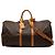 Louis Vuitton Marrón Monogram Keepall Bandouliere 55 Castaño