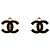 Orecchini a clip Chanel Black CC in smalto e placcati in oro Nero
