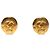 Orecchini Chanel Gold CC placcati oro tondi con clip D'oro
