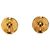 Orecchini Chanel Gold CC placcati oro tondi con clip D'oro - vista 2