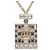 Collana con pendente flacone di profumo Chanel Gold CC placcato oro e strass D'oro - vista 2