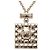 Collana con pendente flacone di profumo Chanel Gold CC placcato oro e strass D'oro - vista 3