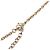 Collana con pendente flacone di profumo Chanel Gold CC placcato oro e strass D'oro - vista 5