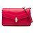 Bulgari Borsa a tracolla Serpenti Forever East West in pelle di vitello rosa Bvlgari