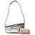 Borsa a tracolla Gucci Silver Metallic Textured Calfskin Asymmetric Horsebit 1955 Argento - vista 8
