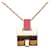 Collier pendentif Eileen en plaqué or et émail Hermès Gold Doré  - vue 2