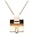Collier pendentif Eileen en plaqué or et émail Hermès Gold Doré  - vue 3