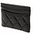 Tarjetero Chanel Black CC de piel de cordero acolchida Negro - vista 2