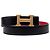 Cintura reversibile Hermès Constance H in Epsom nero e Box Calf