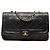 Chanel Black Medium Lambskin Diana Full Flap Nero