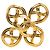 Spilla Infinity Chanel Gold CC placcata oro D'oro