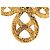 Spilla Infinity Chanel Gold CC placcata oro D'oro - vista 3