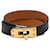 Pulsera Kelly Double Tour en cuero Swift negro Hermès  - vista 1