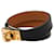 Pulsera Kelly Double Tour en cuero Swift negro Hermès  - vista 2