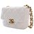 Chanel White Mini Quilted Lambskin Candy Chain Flap Bianco - vista 3