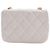 Chanel White Mini Quilted Lambskin Candy Chain Flap Bianco - vista 4