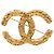 Spilla Chanel Gold CC placcata oro con rilievo barocco D'oro