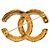 Spilla Chanel Gold CC placcata oro con rilievo barocco D'oro - vista 2