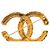 Spilla Chanel Gold CC placcata oro con rilievo barocco D'oro - vista 3