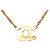 Collana con pendente Chanel Gold CC placcato oro e strass D'oro - vista 3