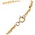 Collana con pendente Chanel Gold CC placcato oro e strass D'oro - vista 4