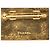 Spilla Chanel Gold CC Logo Plate placcata oro D'oro - vista 3