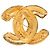 Spilla Chanel Gold CC trapuntata placcata oro D'oro - vista 2