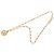 Collana con pendente Chanel Gold CC placcato oro e strass D'oro