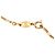 Collana con pendente Chanel Gold CC placcato oro e strass D'oro - vista 4