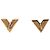 Orecchini Essential V Louis Vuitton placcati oro dorato D'oro - vista 2